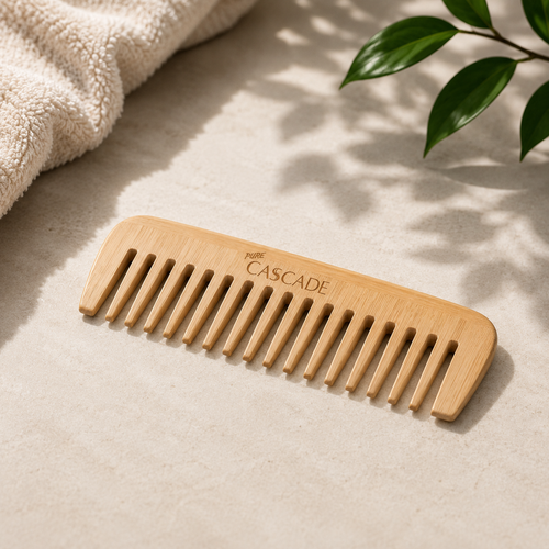 Eco Friendly Pure Cascade™ Bamboo Wide-Tooth Comb