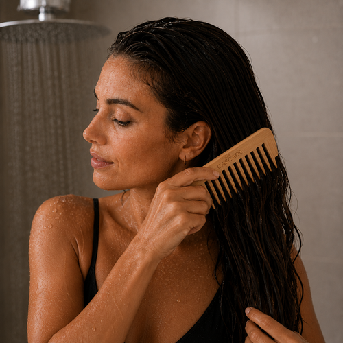 Eco Friendly Pure Cascade™ Bamboo Wide-Tooth Comb